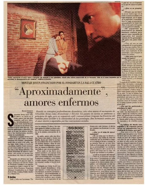 "Aproximadamente", amores enfermos  [artículo] Rocío Lineros.