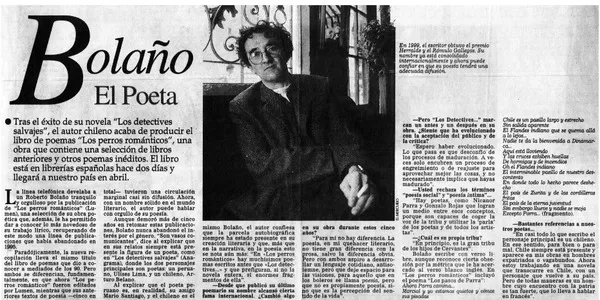 Bolaño el poeta  [artículo]
