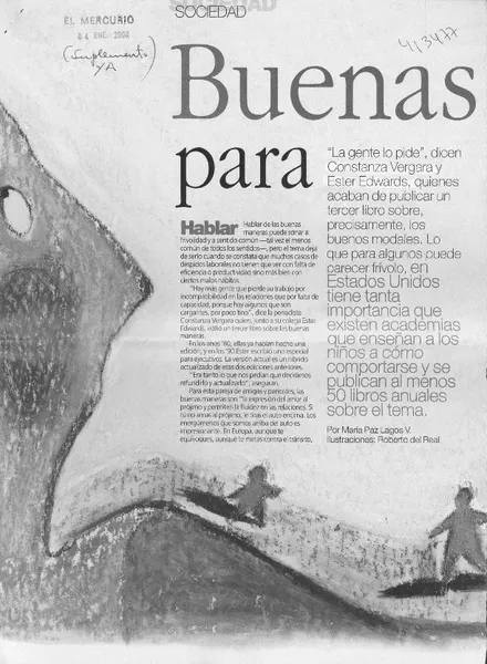 Buenas maneras para el milenio  [artículo] María Paz Lagos