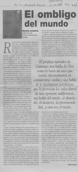 El ombligo del mundo  [artículo] Pablo Azócar