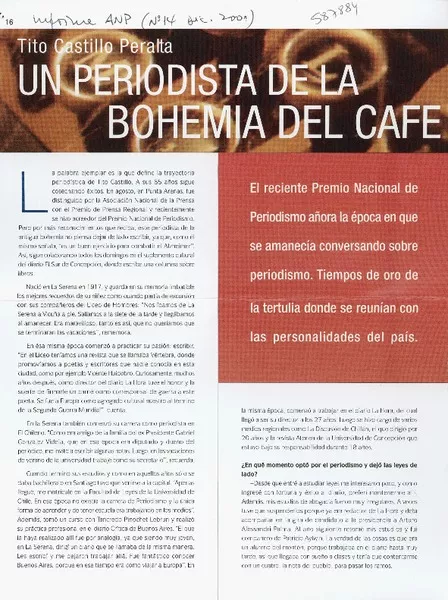 Un periodista de la bohemia del café con leche  [artículo]