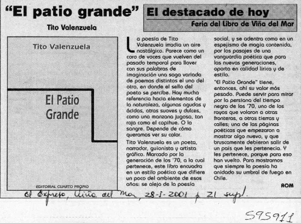 "El patio grande"  [artículo] A. O. M.