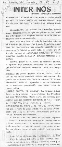 Inter Nos  [artículo] Enrique Neiman.