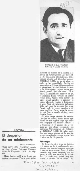 El despertar de un adolescente.  [artículo]