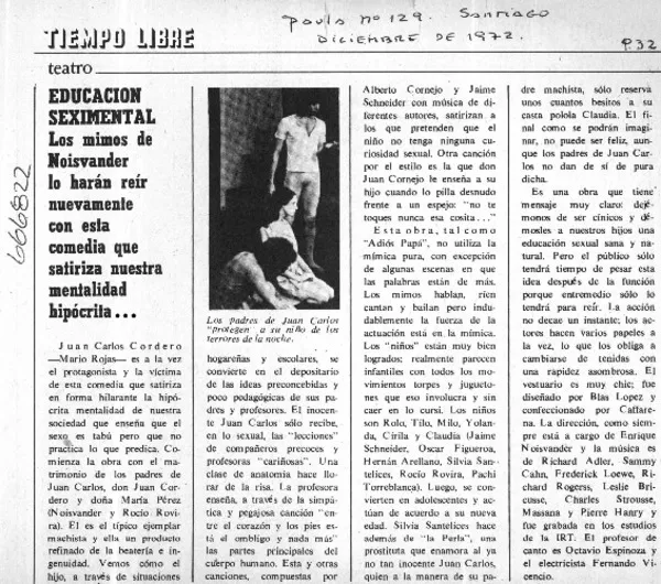 Educación seximental.  [artículo]