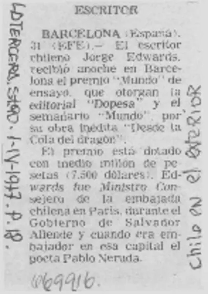 Escritor.  [artículo]