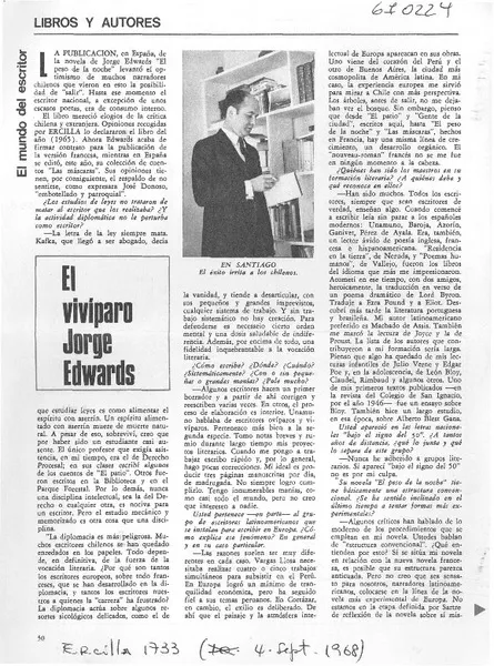 El vivíparo Jorge Edwards  [artículo] Jorge Edwards.