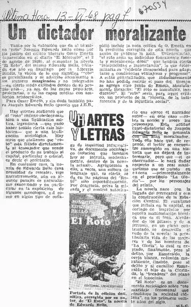 Un dictador moralizante  [artículo] H. L. C.
