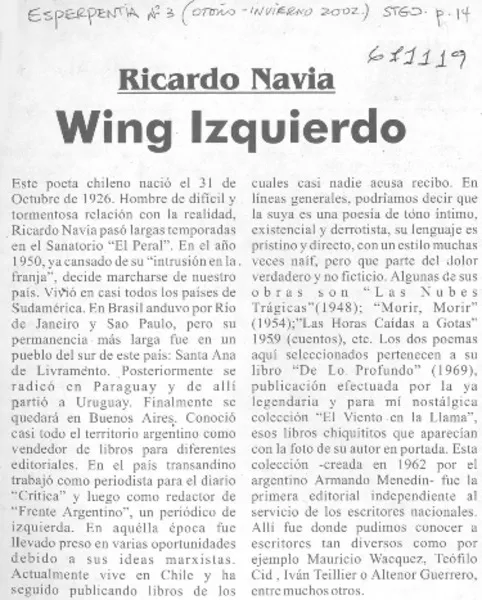 Wing Izquierdo.  [artículo]