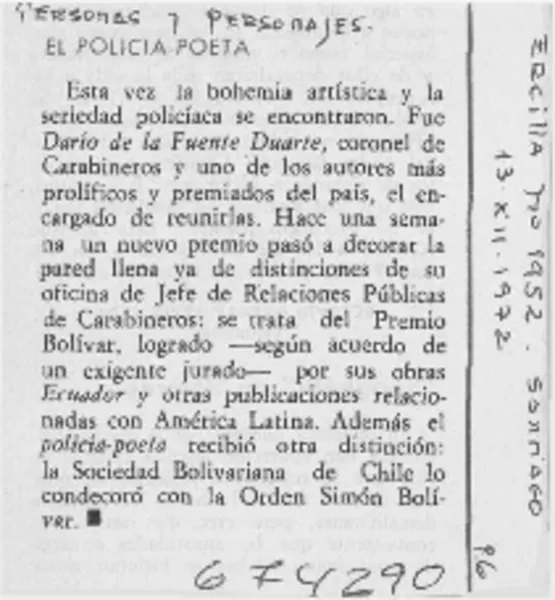 El Policia-poeta.  [artículo]