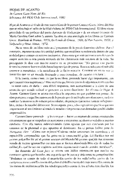 Hojas de acanto  [artículo] Antonio Campaña.