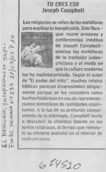 Tú eres eso  [artículo]