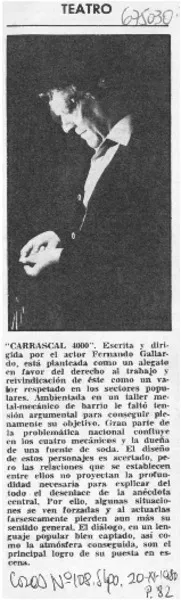 "Carrascal 4000".  [artículo]