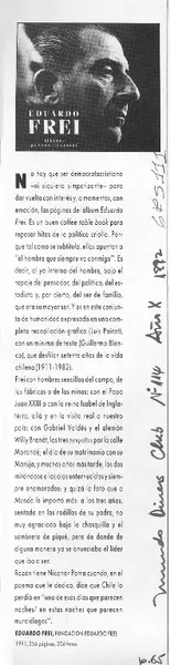 Eduardo Frei.  [artículo]