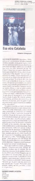 Esa otra Cataluña  [artículo]Artemio Echegoyen.