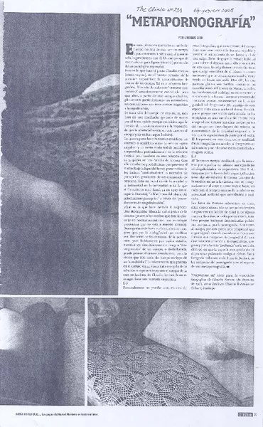 "Metapornografía"  [artículo] Enrique Lihn.