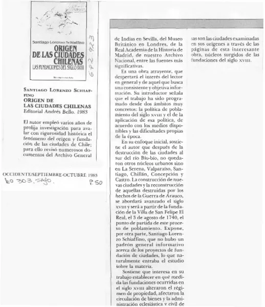 Origen de las ciudades chilenas.  [artículo]