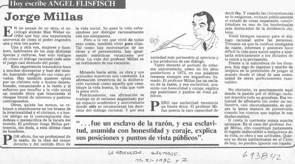 Jorge Millas.  [artículo]