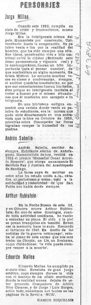 Personajes  [artículo] Ramón Riquelme.