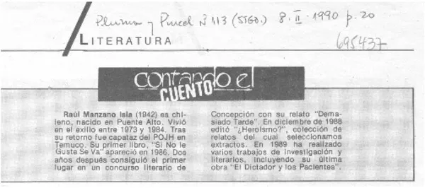 Contando el cuento.  [artículo]