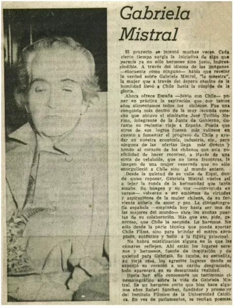 Gabriela MIstral.  [artículo]