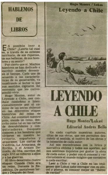 Leyendo a Chile.  [artículo]