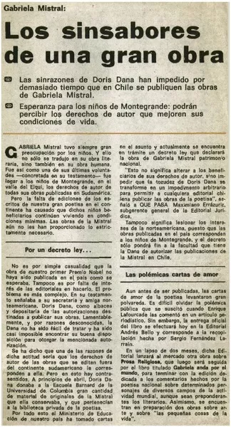Los sinsabores de una gran obra.  [artículo]
