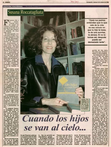 Cuando los hijos se van a al cielo--  [artículo] Carola Venegas V.