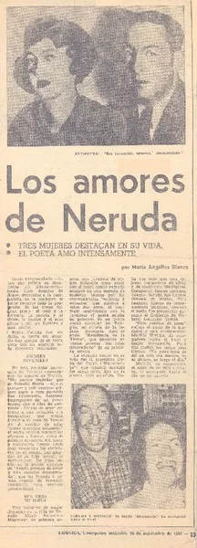 Los amores de Neruda.  [artículo]