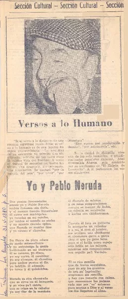Yo y Pablo Neruda.  [artículo]