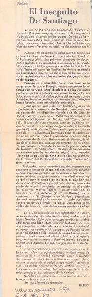 El insepulto de Santiago  [artículo] Filebo.
