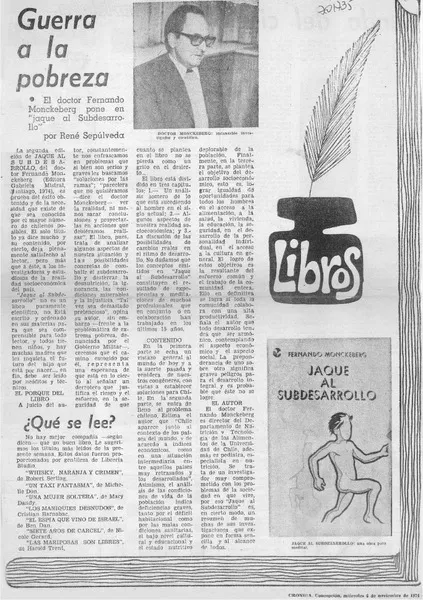 Guerra a la pobreza  [artículo] René Sepúlveda.