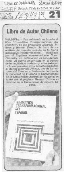 Libro de autor chileno.  [artículo]