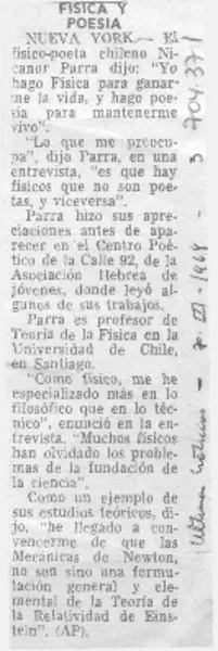 Física y poesía.  [artículo]
