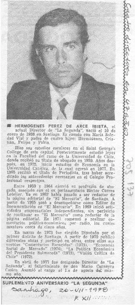Hermógenes Pérez de Arce Ibieta.  [artículo]