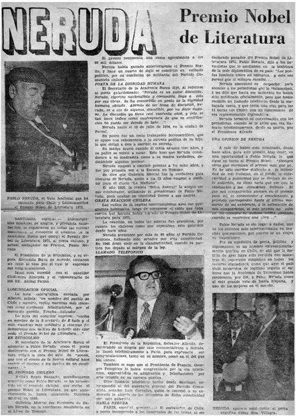 Neruda, Premio Nobel de Literatura  [artículo].