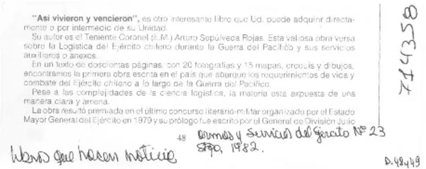 Así vivieron y vencieron".  [artículo]