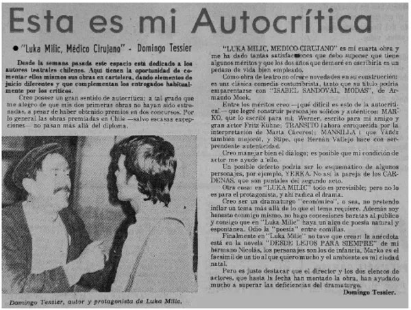 Esta es mi autocrítica  [artículo] Domingo Tessier.