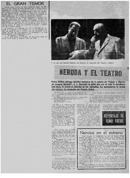 Neruda y el teatro  [artículo] Toño Freire.