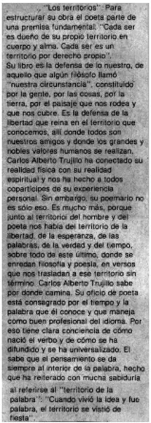 Carlos Alberto Trujillo  [artículo] Carlos René Ibacache.