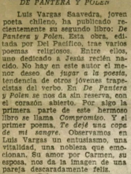 De pantera y polen.  [artículo]