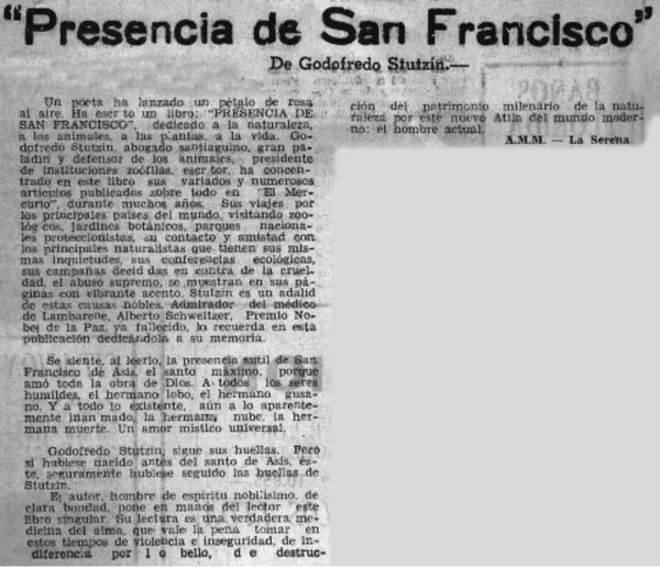"Presencia de San Francisco"  [artículo] A.M.M.
