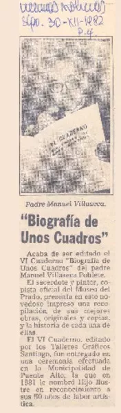 Biografía de unos cuadros".  [artículo]
