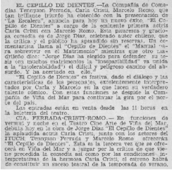 El cepillo de dientes  [artículo].