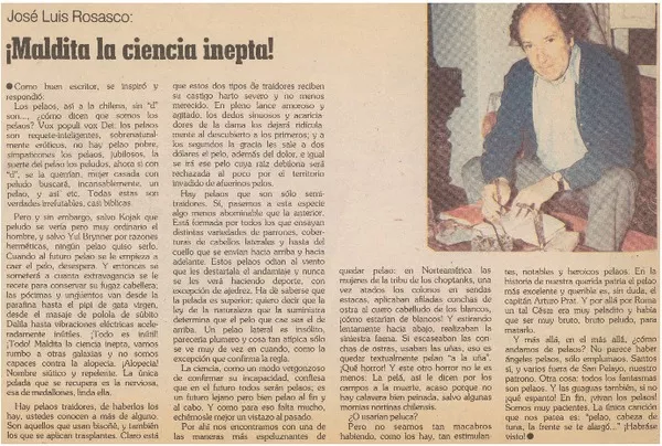¡Maldita la ciencia inepta!.  [artículo]