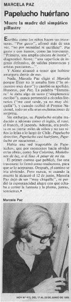 Papelucho huérfano.  [artículo]
