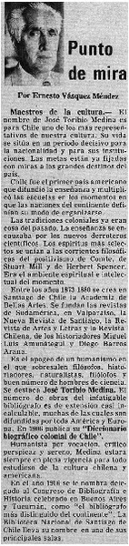 Maestros de la cultura  [artículo]Ernesto Vásquez Méndez.