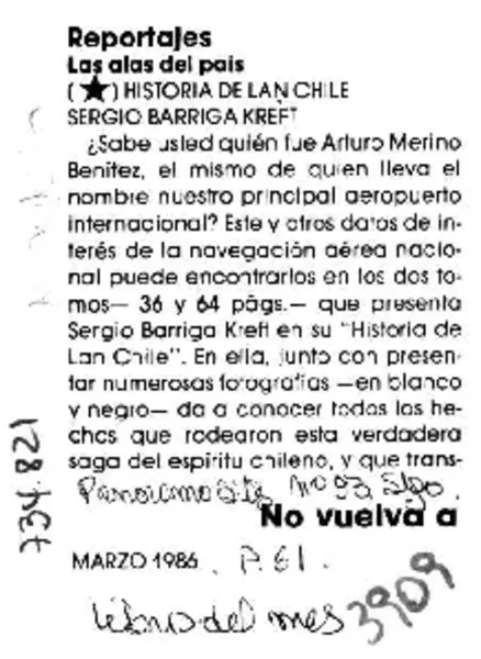 Historia de Lan Chile.  [artículo]