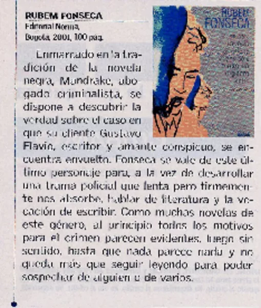 Rubem Fonseca  [artículo] Andrés Aguirre.