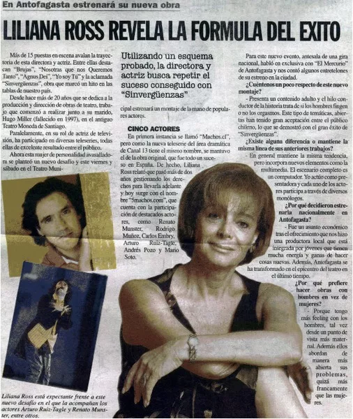Liliana Ross revela la fórmula del éxito  [artículo]
